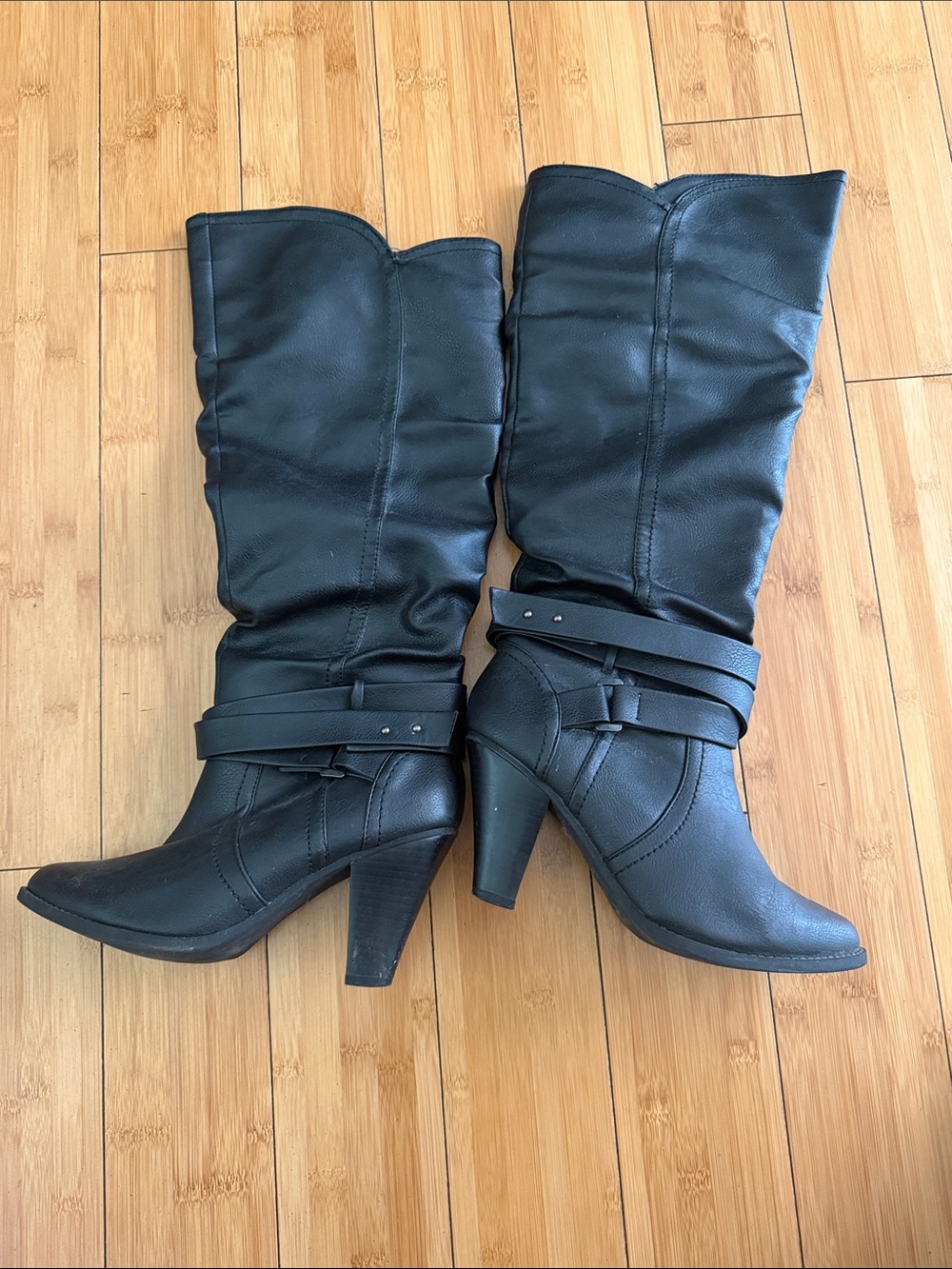 Classic Black High-Heel Women's Boots